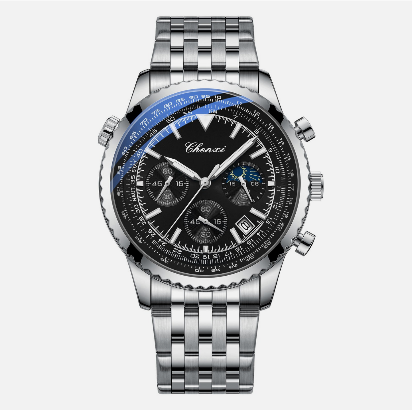 Men's Table Quartz Watch Luminous Waterproof Premium Crafted Fashion