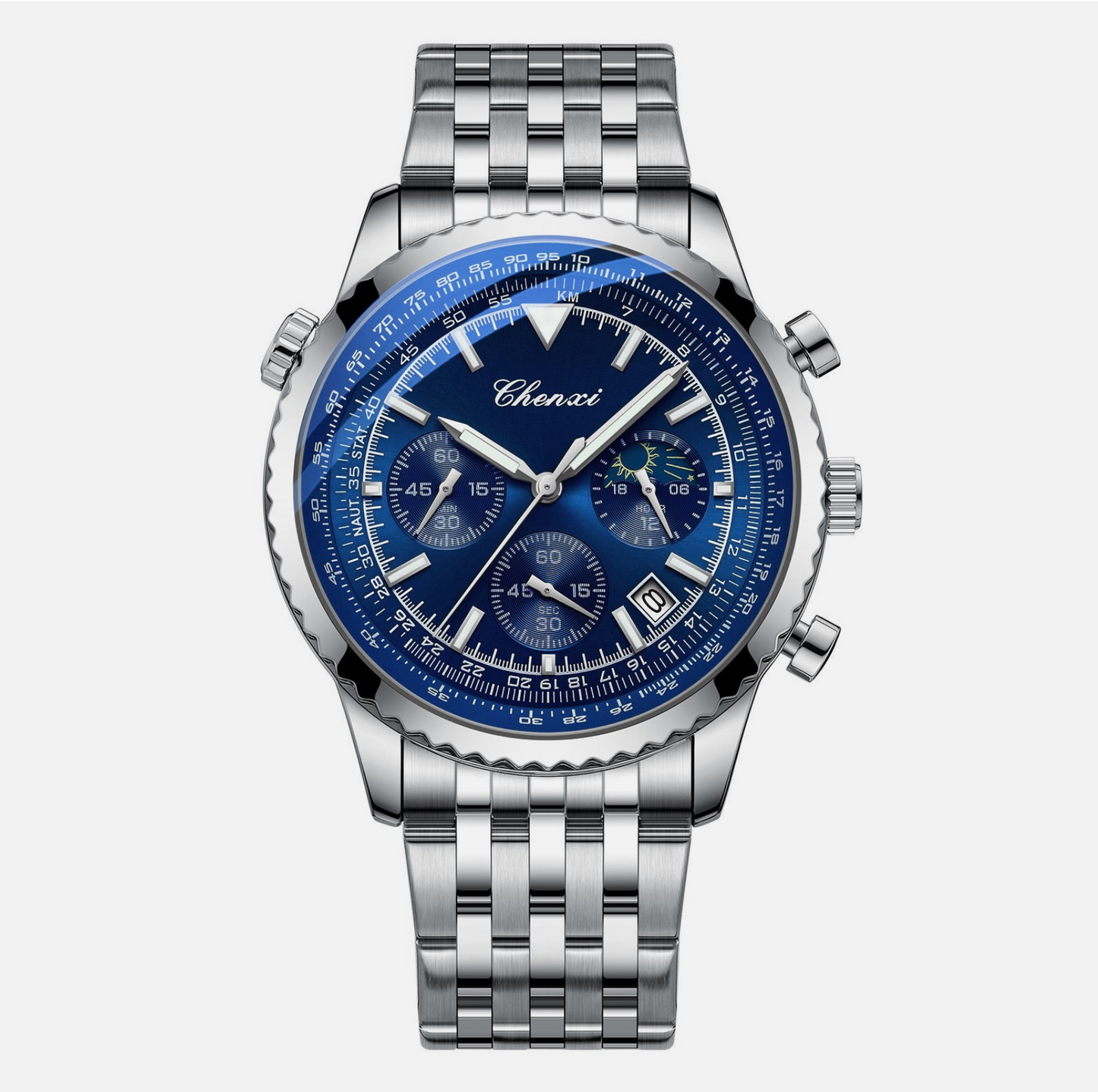 Men's Table Quartz Watch Luminous Waterproof Premium Crafted Fashion