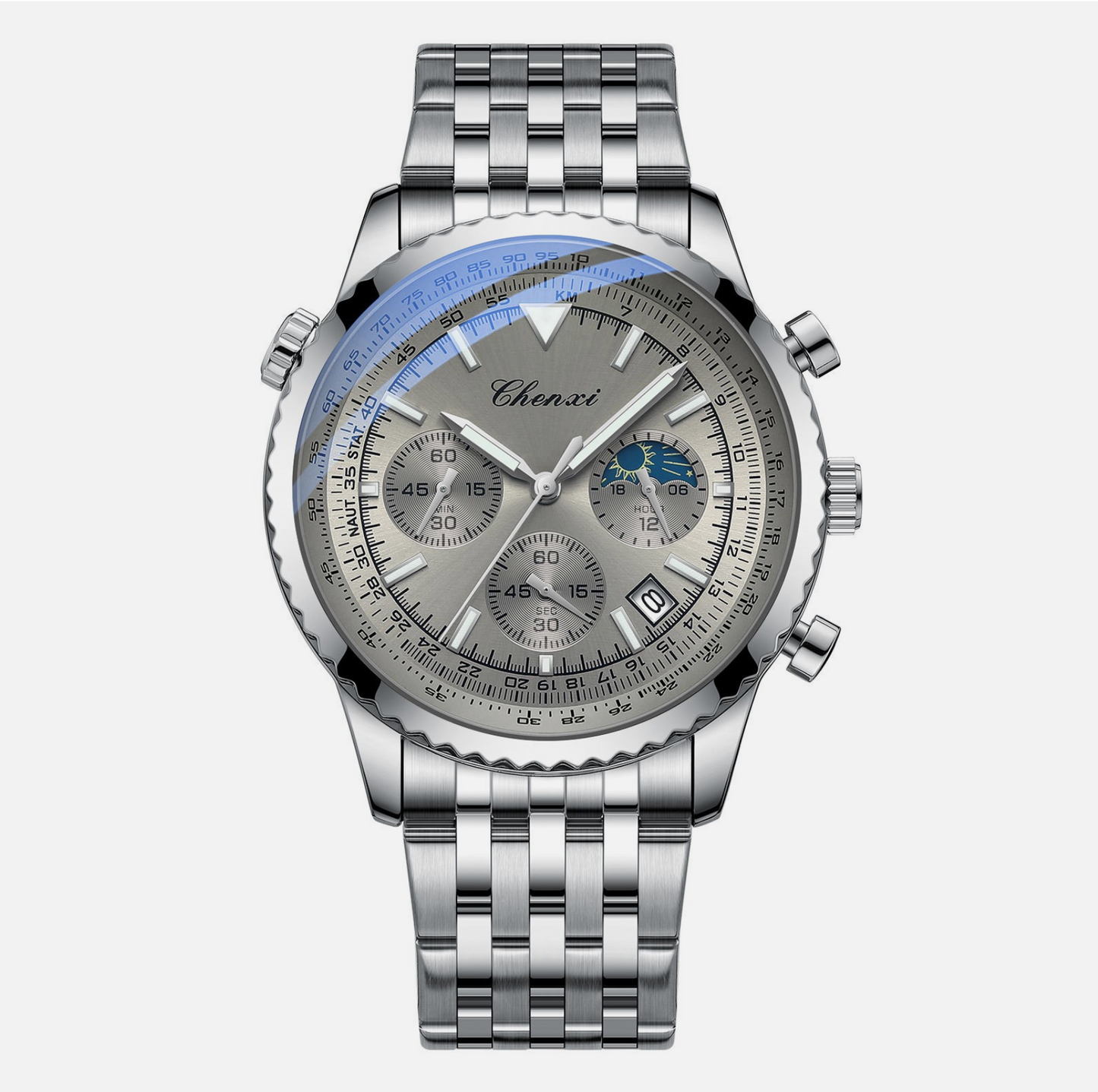 Men's Table Quartz Watch Luminous Waterproof Premium Crafted Fashion