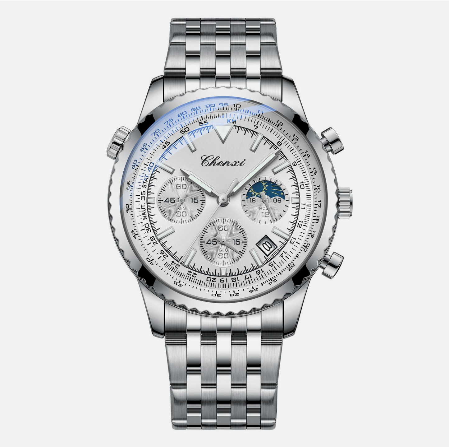 Men's Table Quartz Watch Luminous Waterproof Premium Crafted Fashion