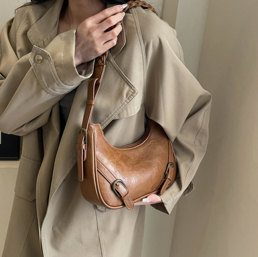 Genuine Leather Woman's Fashion Travel Shoulder Strap Hand Bag
