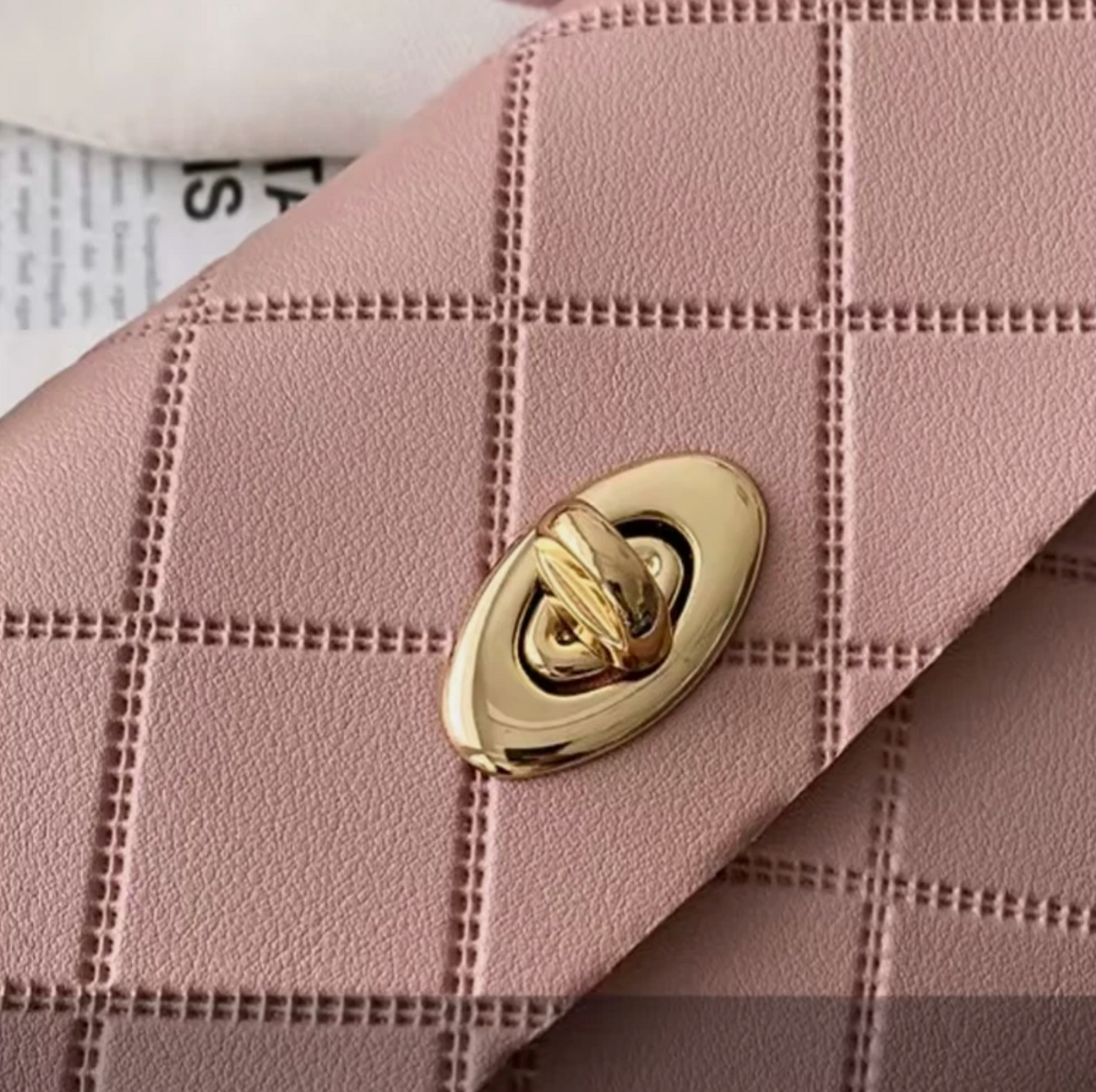 Woman's Silk Lining Small Shoulder Strap Purse Handbags