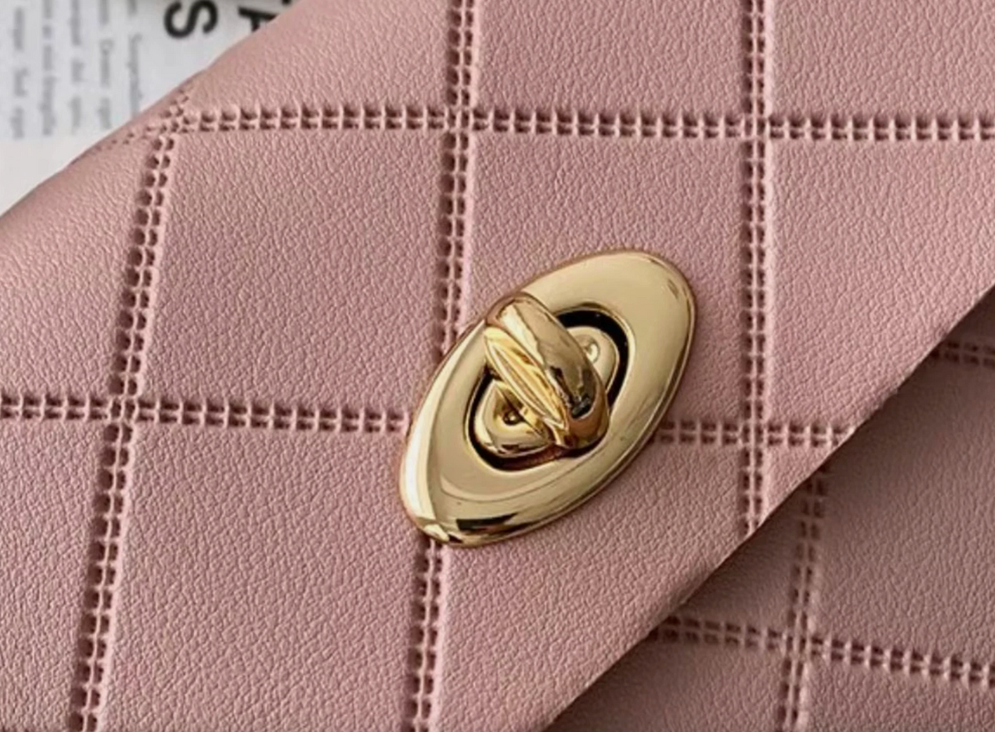 Woman's Silk Lining Small Shoulder Strap Purse Handbags