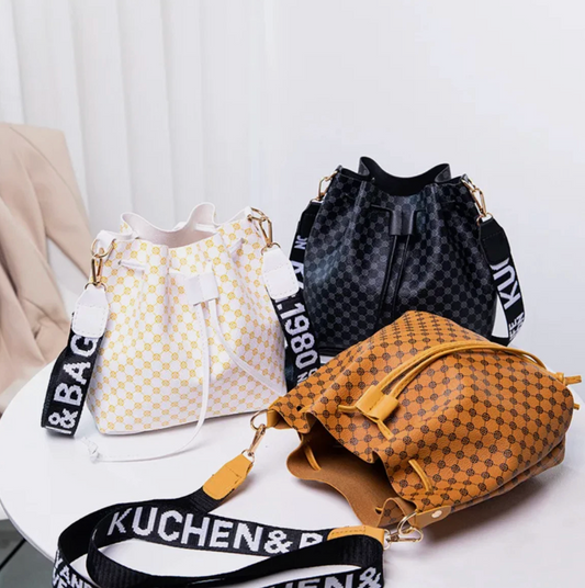 Womens Shoulder Strap Bucket Style Fashion Bag