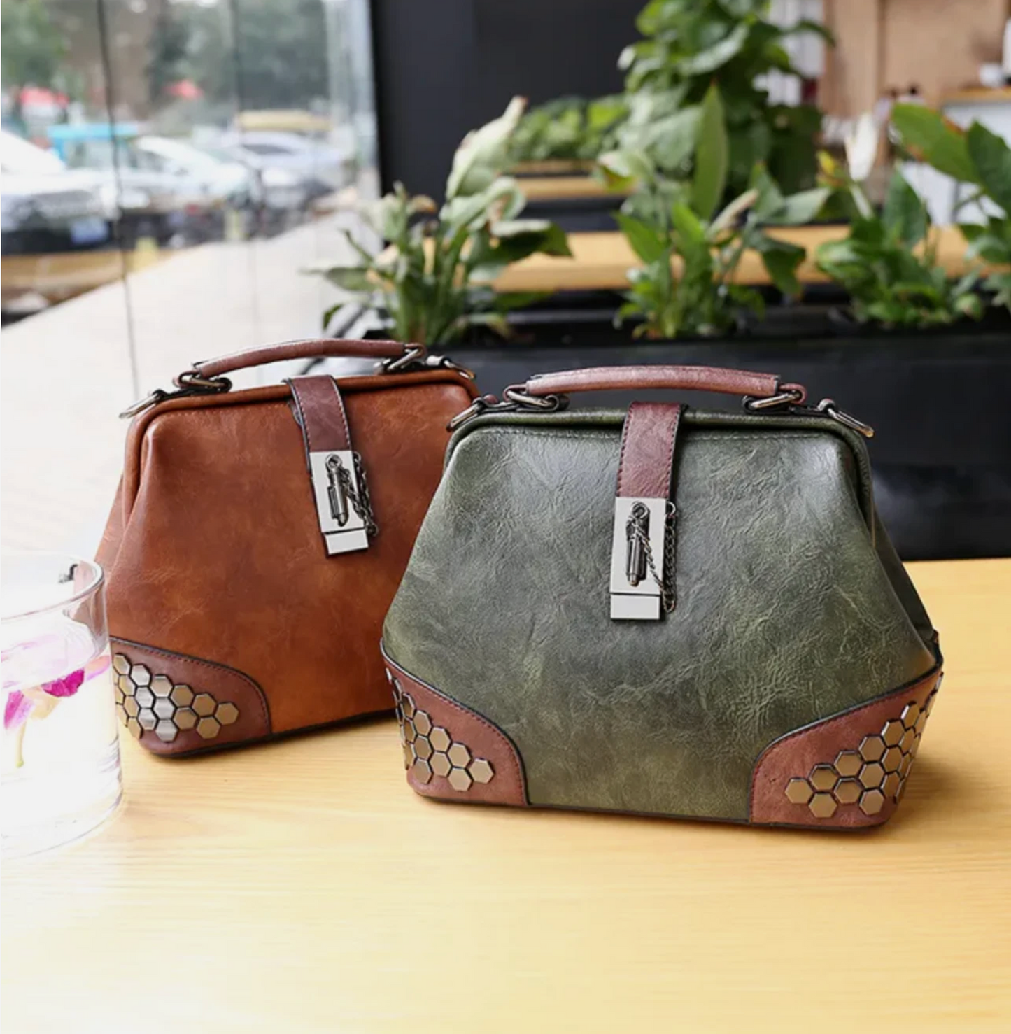 Womens Genuine Leather High End Luxury Crafted European Hand Travel Bag