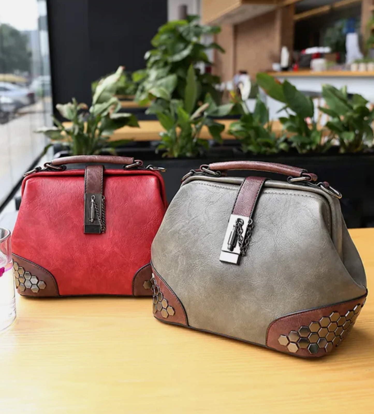 Womens Genuine Leather High End Luxury Crafted European Hand Travel Bag