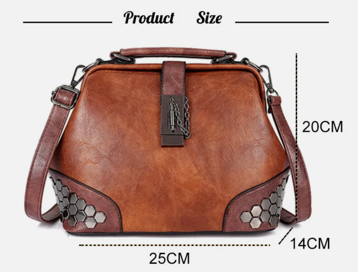 Womens Genuine Leather High End Luxury Crafted European Hand Travel Bag