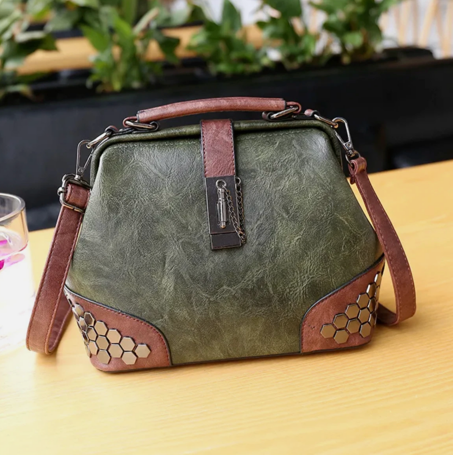 Womens Genuine Leather High End Luxury Crafted European Hand Travel Bag