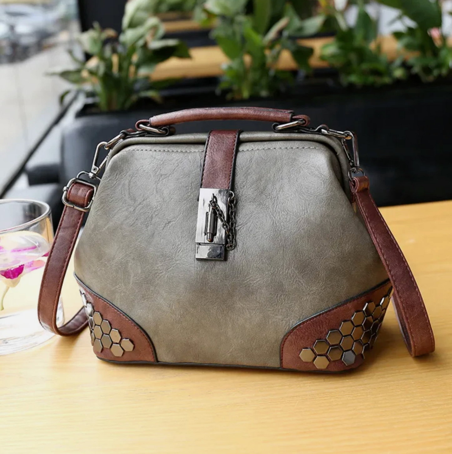 Womens Genuine Leather High End Luxury Crafted European Hand Travel Bag