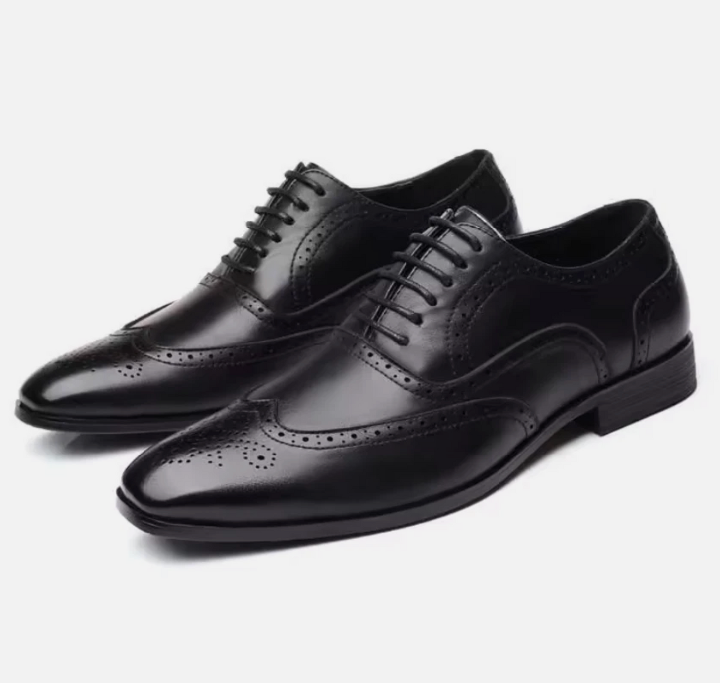 Mens Fancy Genuine Leather Shined &amp; Polished Classy Dress Shoes