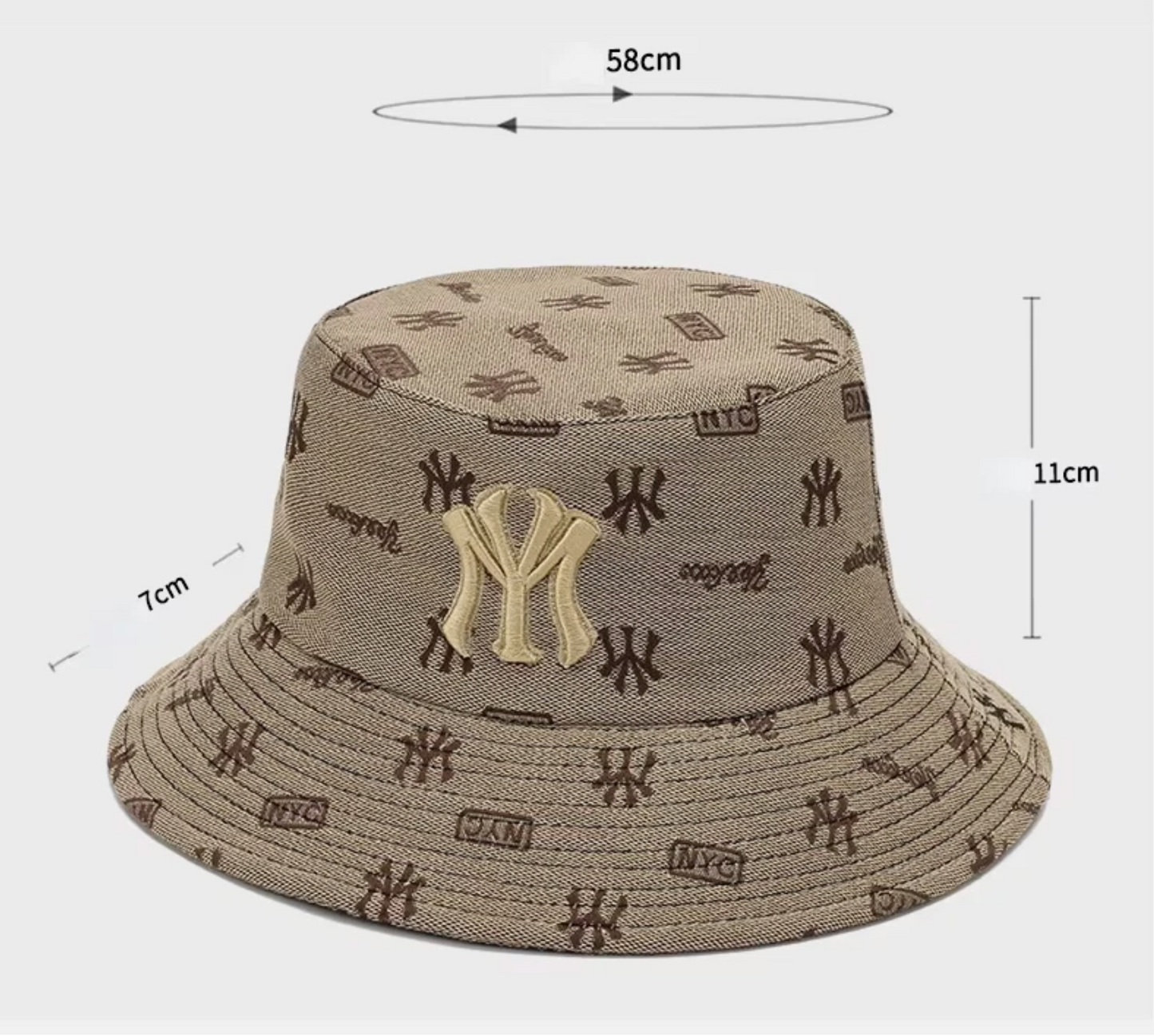 NYC Street Style Design Mens Or Woman Bucket Hat 360 Brim