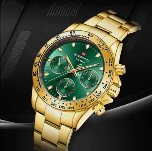 Waterproof Quartz Stainless Steel With Hardened Glass Case Premium Watch