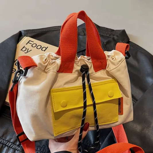 Cute Button Close Pouch Style Unisex Travel Bag