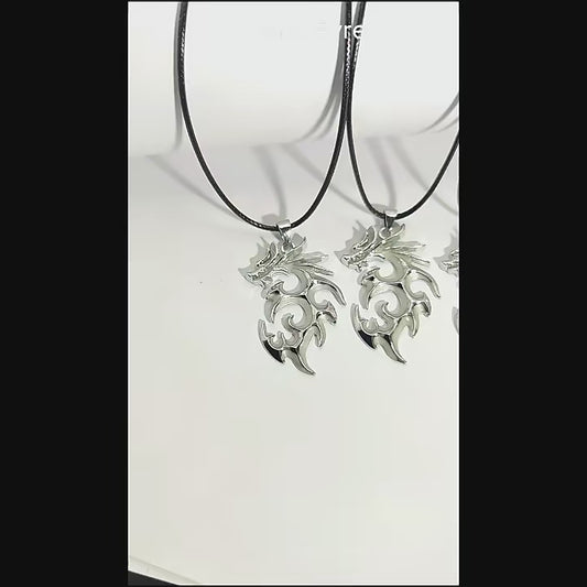 Glow In The Dark Luminescent Dragon Sword Necklaces
